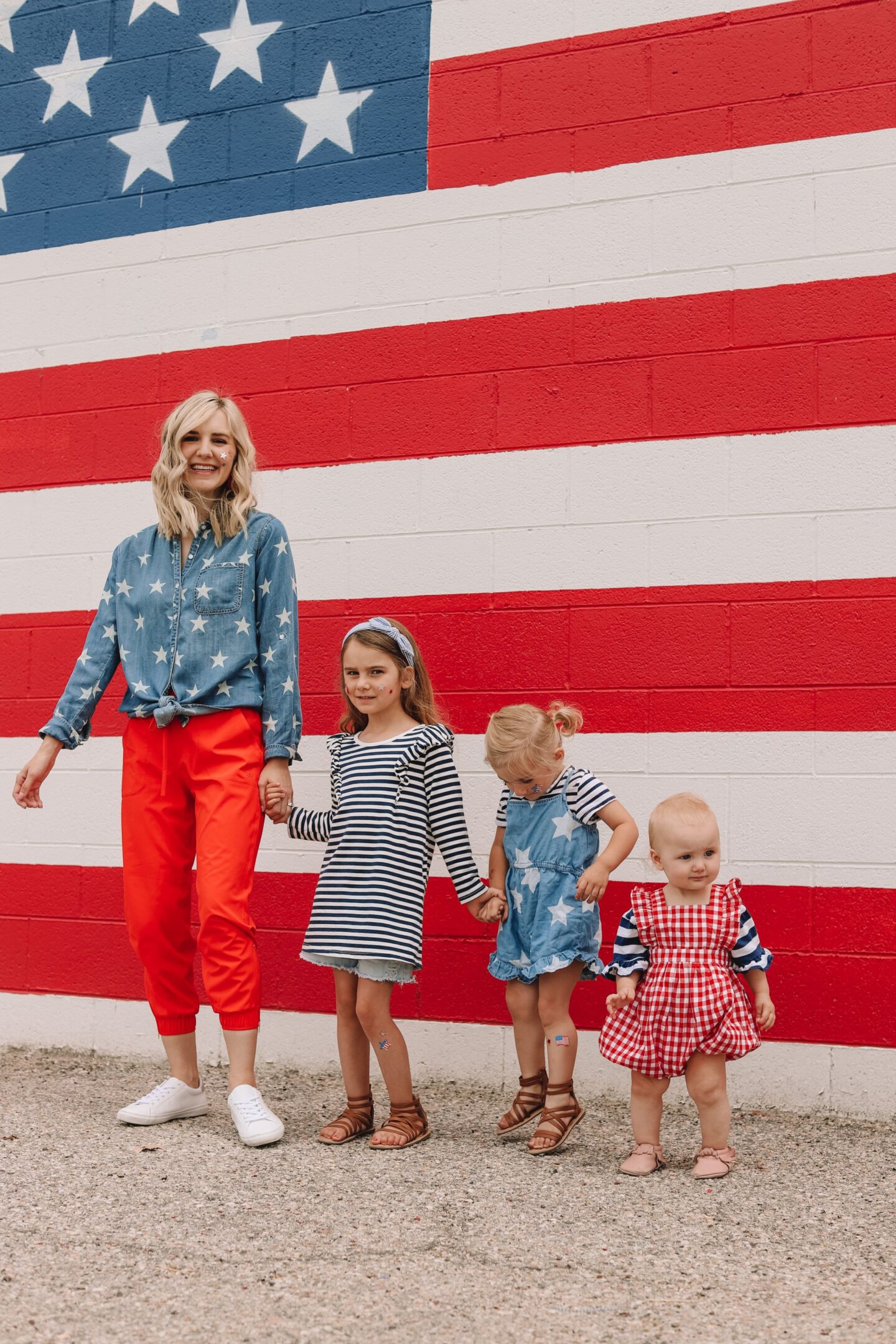 4th of July – stars + stripes family looks