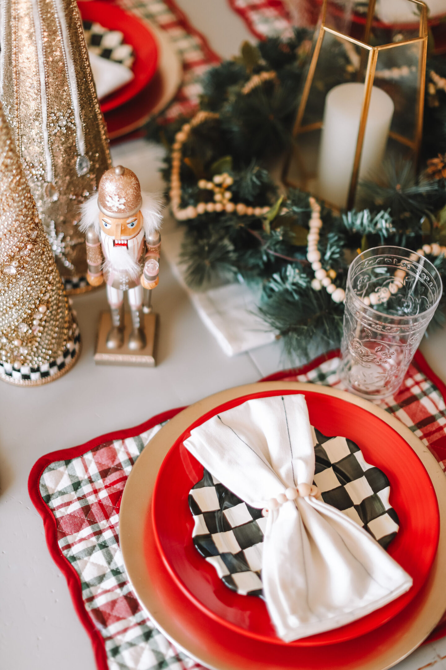 TRADITIONAL CHRISTMAS TABLESCAPE WITH MACKENZIE-CHILDS
