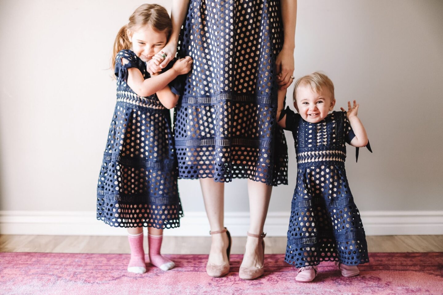matching dresses + raising girls