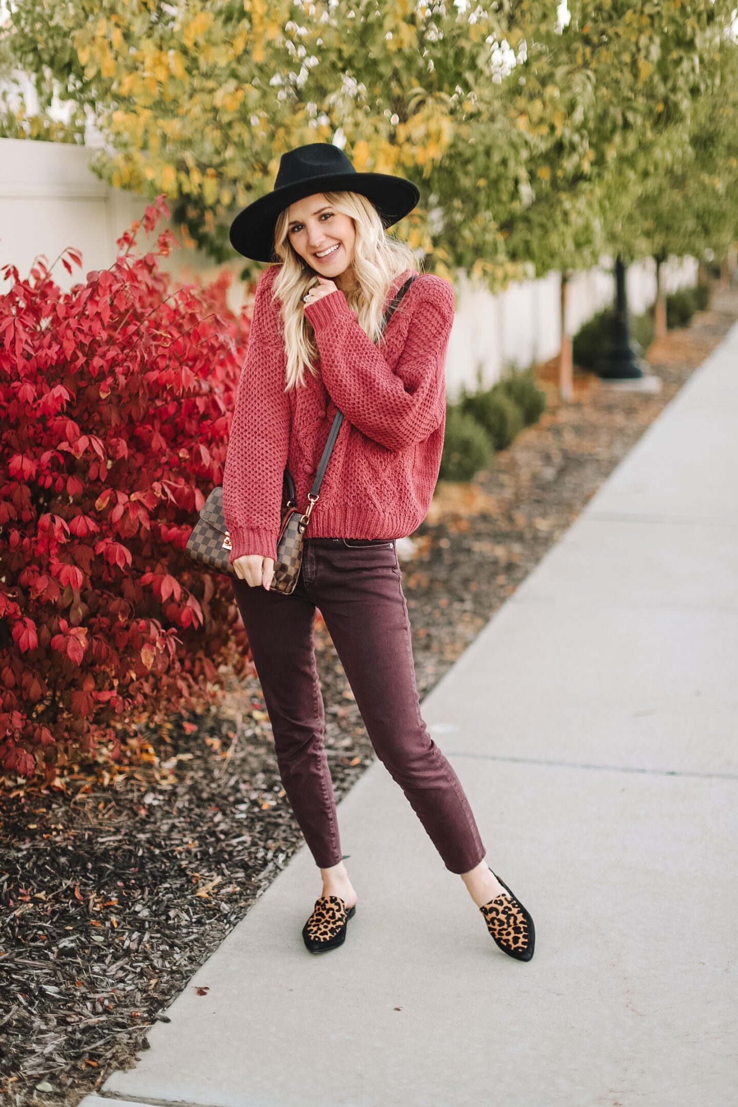 how to wear two fall trends in one cozy look