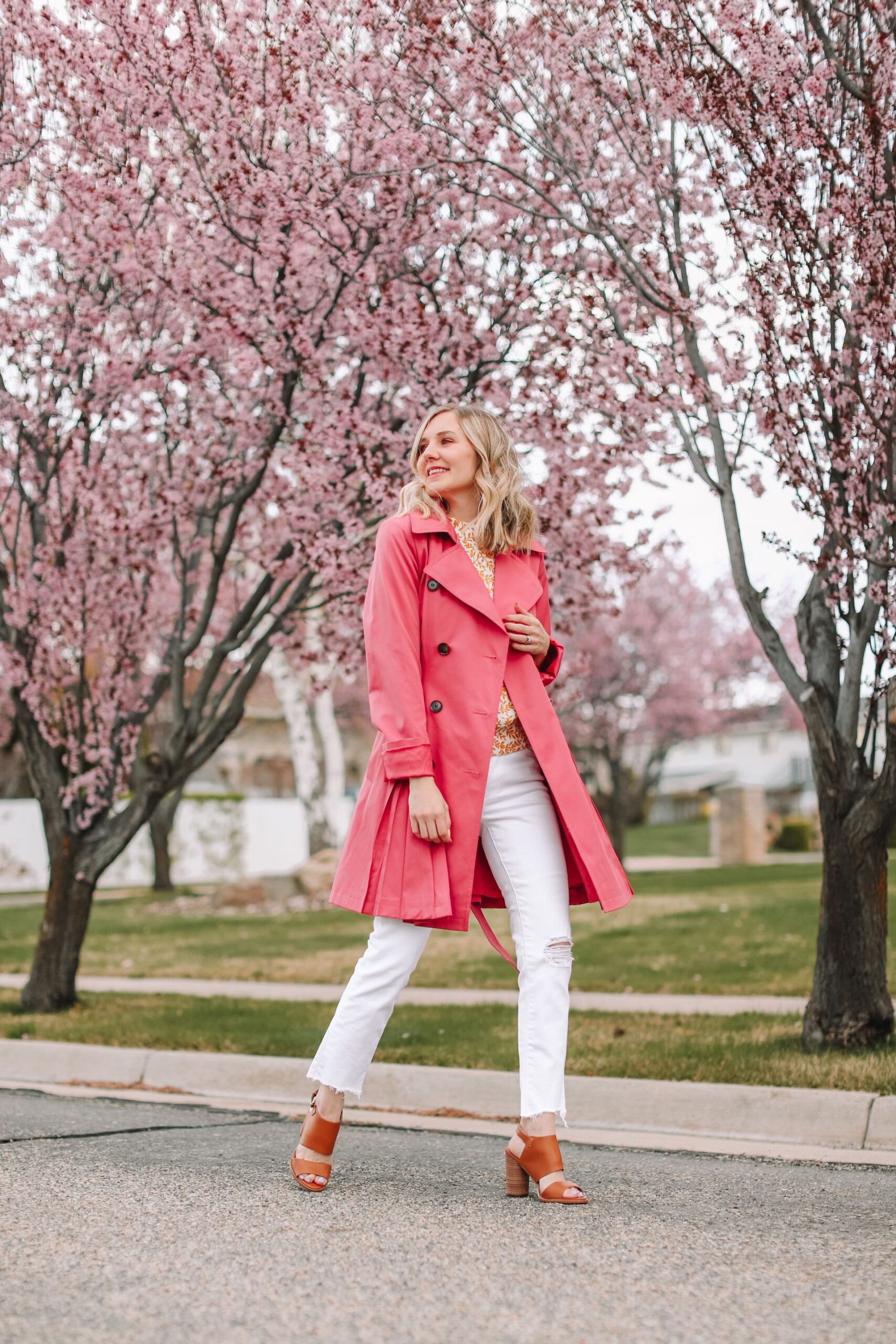 spring trend : the trench coat - Stripes in Bloom