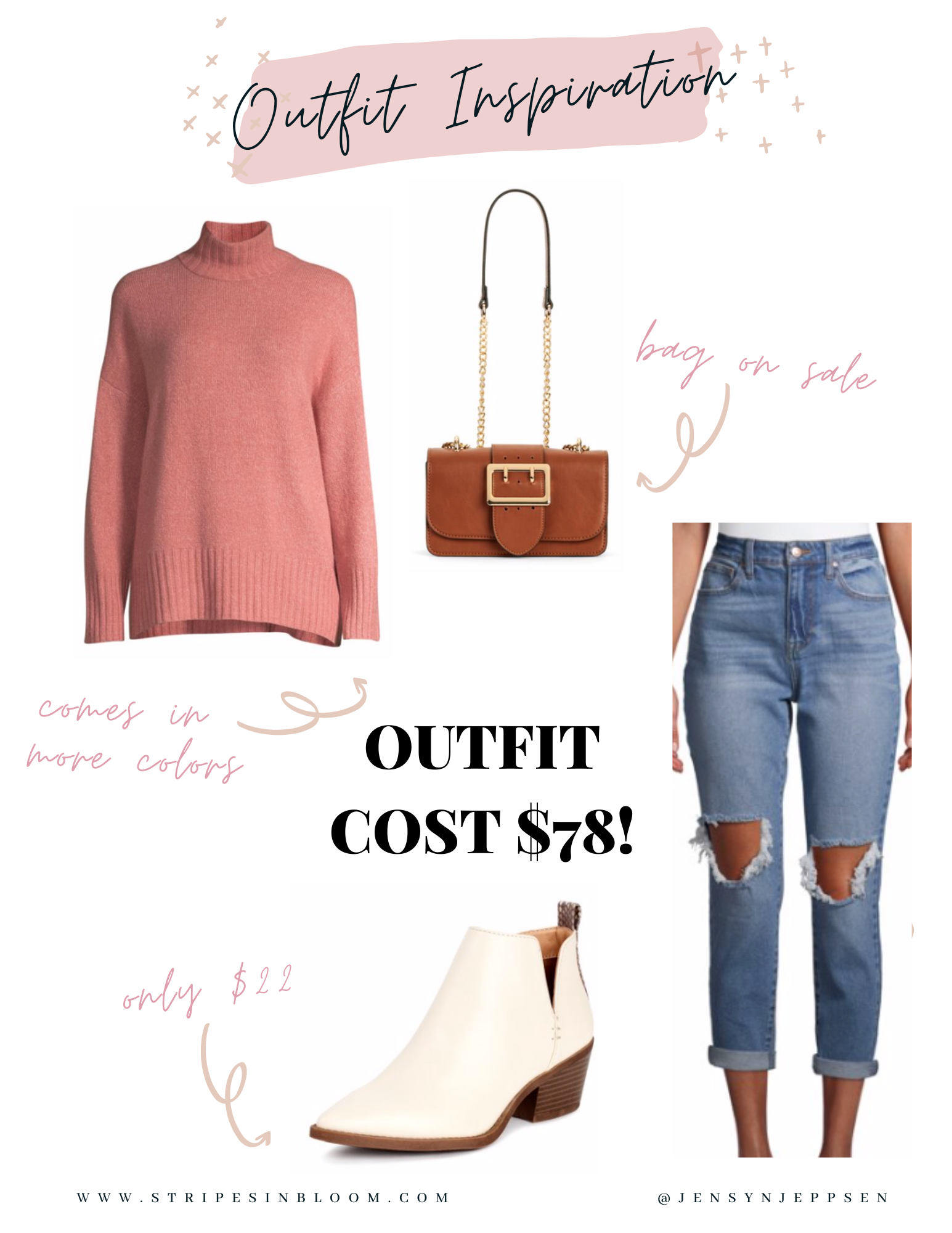 AFFORDABLE WALMART FALL OUTFITS ON A BUDGET - Stripes in Bloom